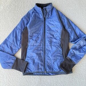 Montbell U.L. Thermawrap Insulated Jacket Women's Size S Blue Puffer Full Zip